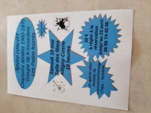 Affiche apero concert alligny 10 mai