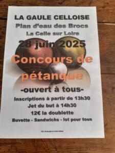 Petanque la celle 28 juin